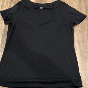 Plain black v neck